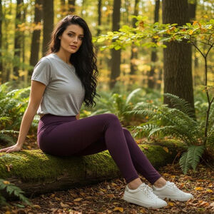 Athleta Mercer Medium Aubergine Purple Leggings